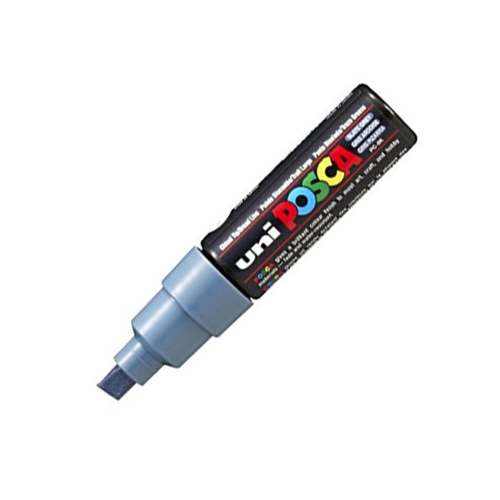 Uni Posca Pc-8K Boyama Markörü 8 mm Kesik Uç Kurşun Gri