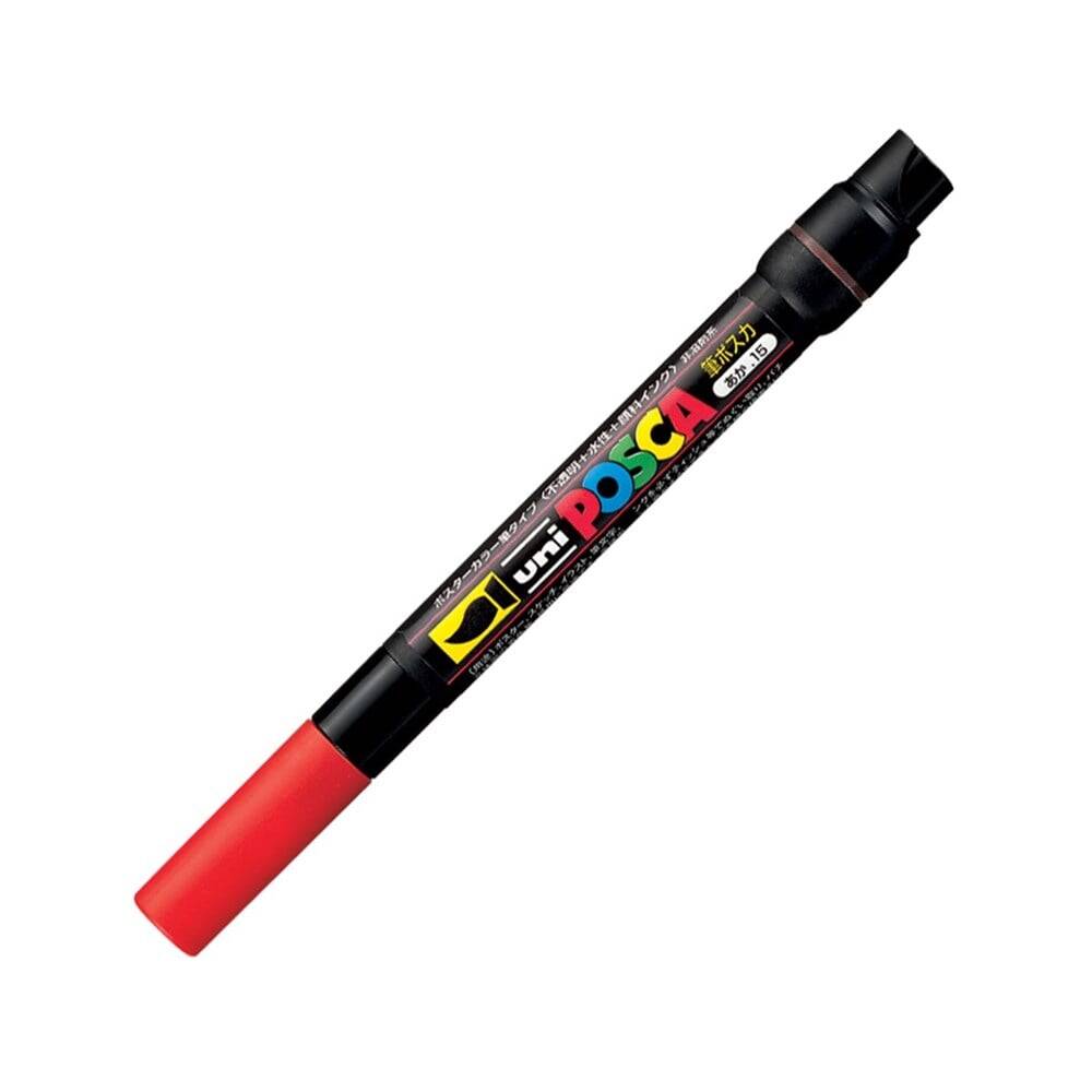 Uni Posca Pcf-350 Brush Tip Painting Marker 1-10 mm Red