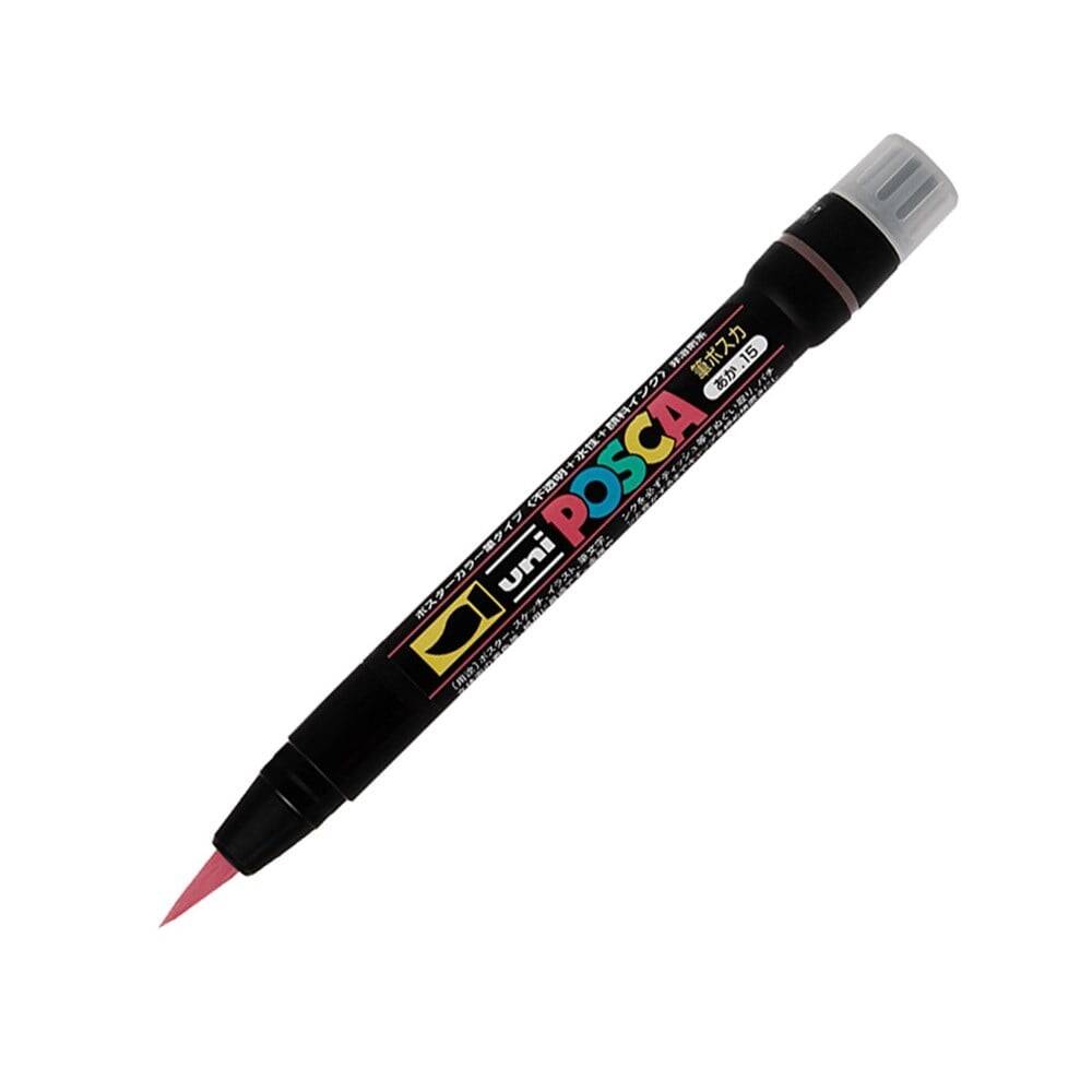 Uni Posca Pcf-350 Fırça Uçlu Boyama Markörü 1-10 mm Pembe