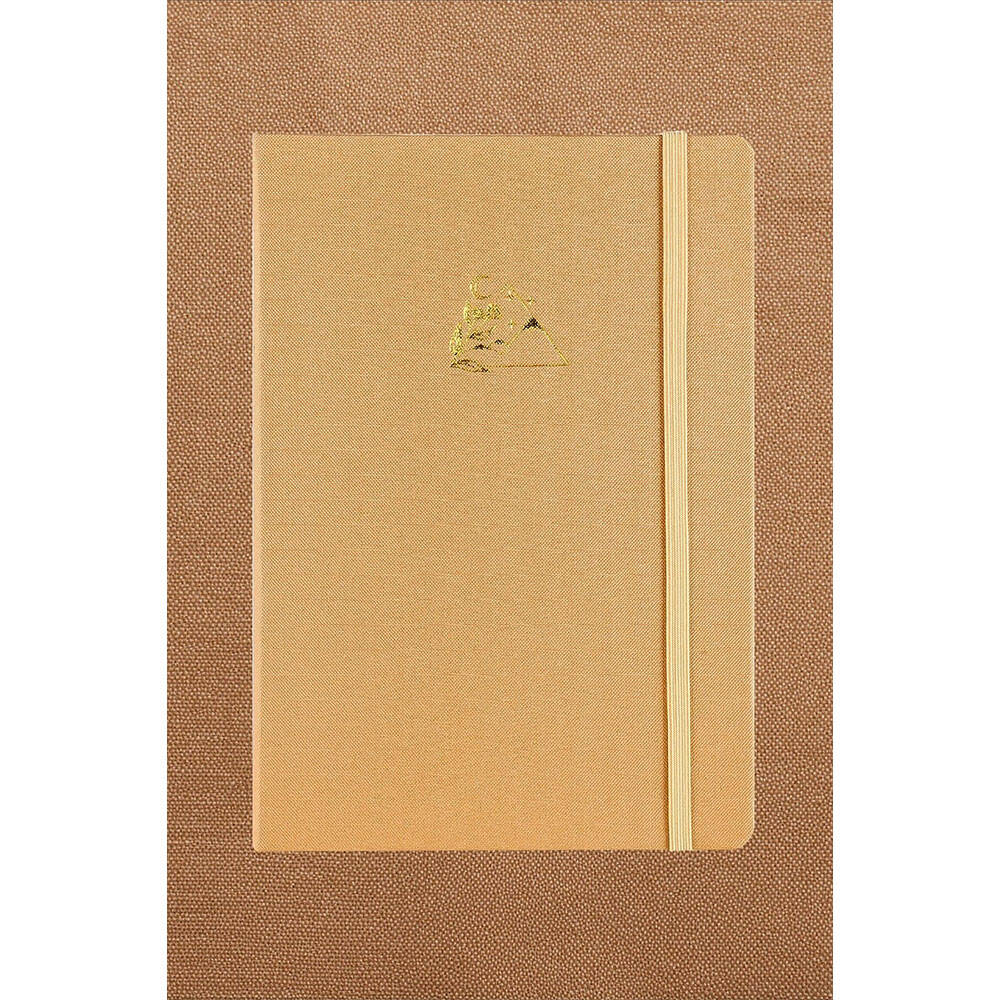 Victoria's Journals Bujo Kraft Çizgili Defter Keten 14.5x21 cm 150 gr 96 Açık Kahve