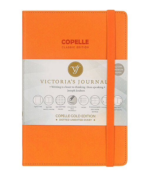 Victoria's Journals Copelle Gold Bujo Noktalı Defter 14x21 cm 55 gr 152 Yaprak Turuncu