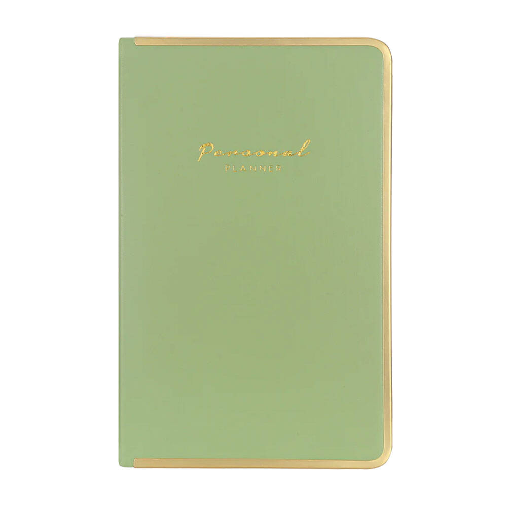 Victoria's Journals Monaco Süet Sert Kapak Çizgili Defter 13x21 cm 100 gr 96 Yaprak Açık Yeşil