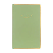 Victoria's Journals Monaco Süet Sert Kapak Çizgili Defter 13x21 cm 100 gr 96 Yaprak Açık Yeşil