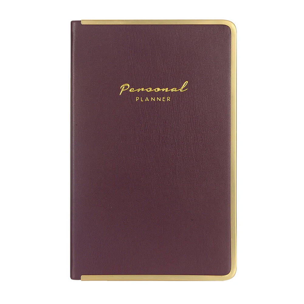 Victoria's Journals Monaco Süet Sert Kapak Çizgili Defter 13x21 cm 100 gr 96 Yaprak Bordo