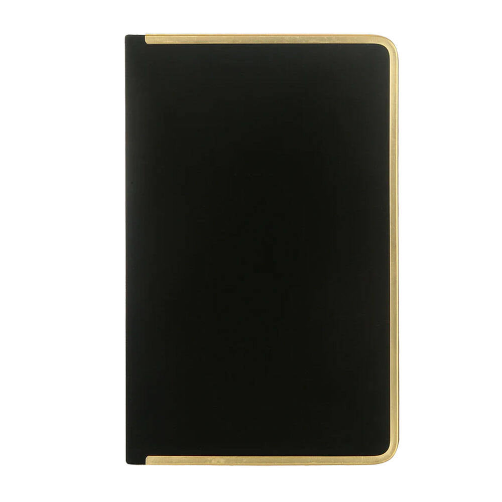 Victoria's Journals Monaco Süet Sert Kapak Çizgili Defter 13x21 cm 100 gr 96 Yaprak Siyah