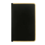 Victoria's Journals Monaco Süet Sert Kapak Çizgili Defter 13x21 cm 100 gr 96 Yaprak Siyah
