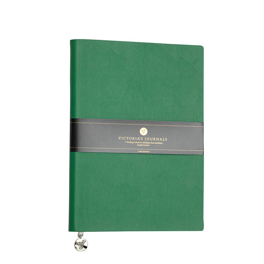 Victoria's Journals Smyth Classic Esnek Kapak Çizgili Defter A5 80 gr 96 Yaprak Yeşil