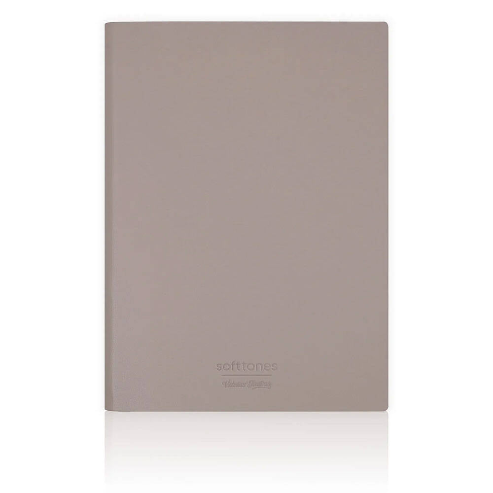 Victoria's Journals Softtons Esnek Kapak Çizgisiz Defter A6 80 gr 96 Yaprak Kahverengi