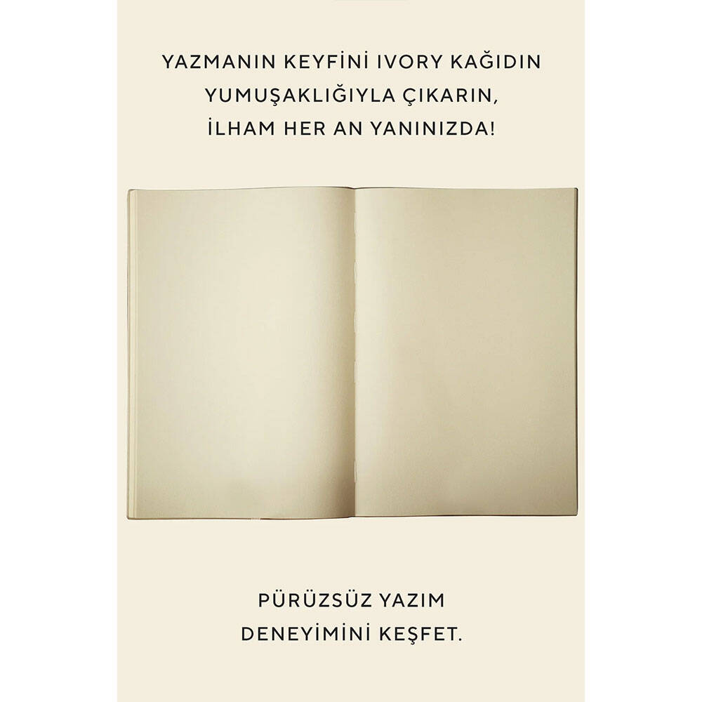 Victoria's Journals Softtons Esnek Kapak Çizgisiz Defter B5 80 gr 128 Yaprak Sarı