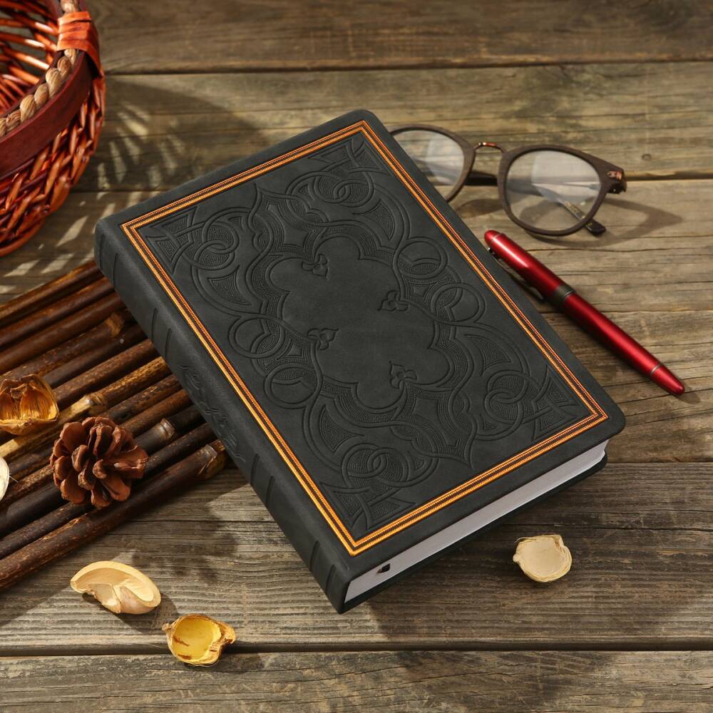 Victoria's Journals Vintage Old Book 14.5x20.5 cm 110 gr 160 Yaprak Siyah