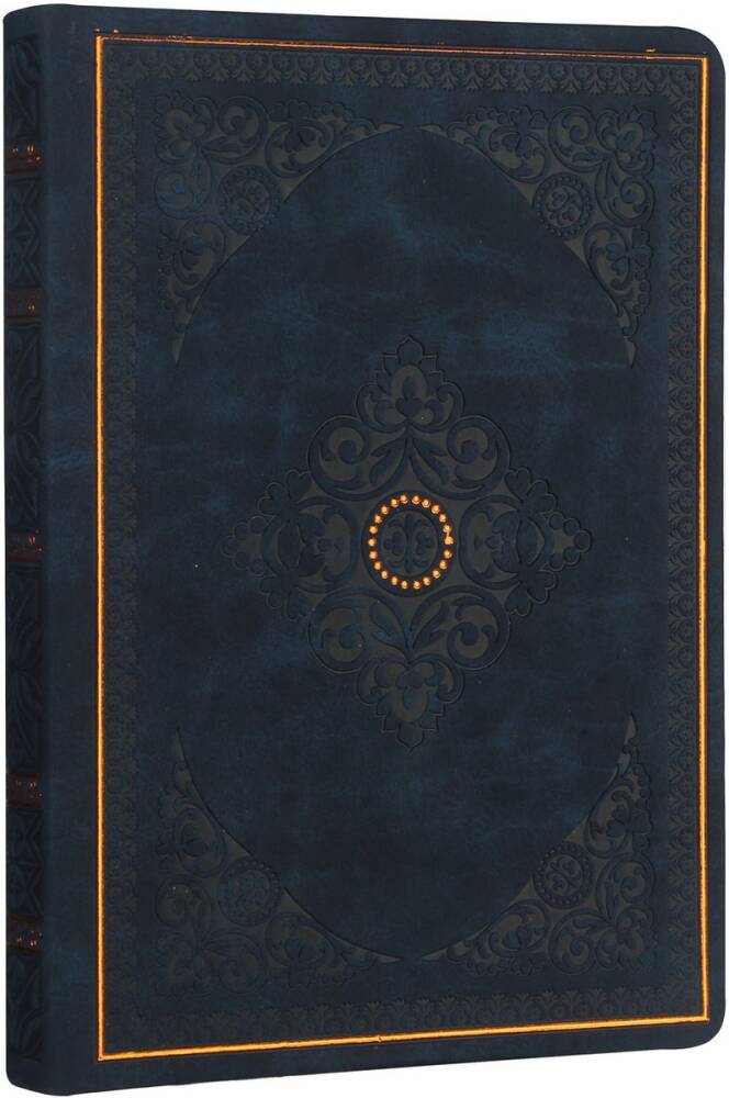 Victoria's Journals Vintage Old Book Çizgili 11.3x16.3 cm 80 gr 128 Yaprak Lacivert