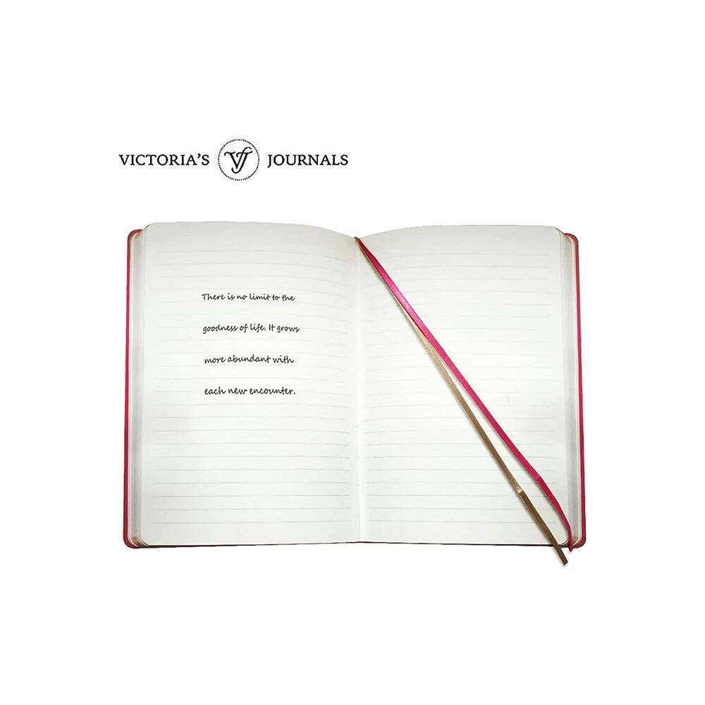 Victoria's Journals Vintage Old Book Çizgili 14x20 cm 80 gr 160 Yaprak Fuşya