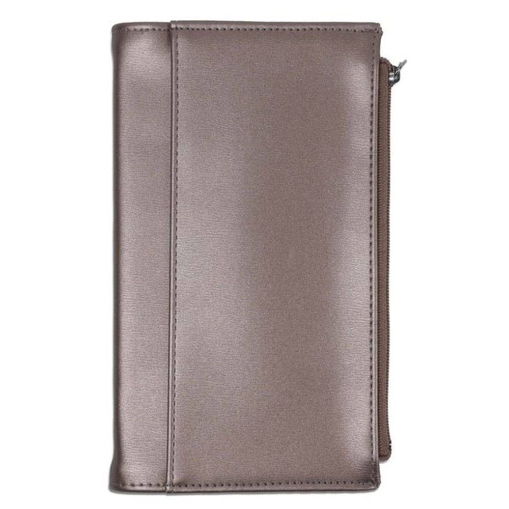 Victoria's Journals Zipco Yumuşak Kapak Çizgili Defter 9.6x16.6 cm 80 gr 96 Yaprak Altın Gül