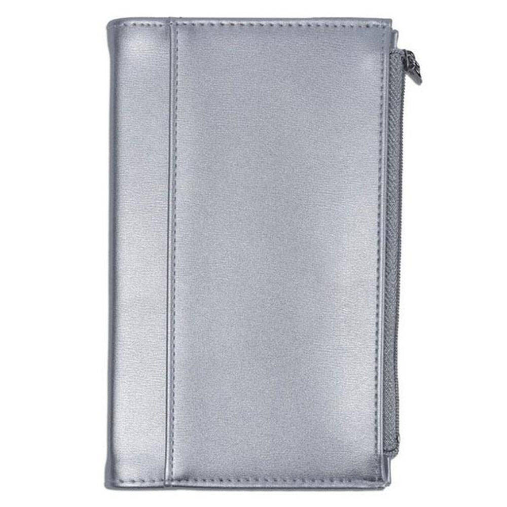 Victoria's Journals Zipco Yumuşak Kapak Çizgili Defter 9.6x16.6 cm 80 gr 96 Yaprak Gümüş