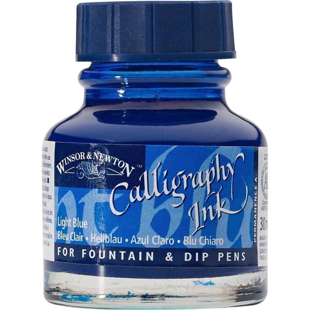 Winsor & Newton Calligraphy Ink. 30 ml Light Blue 350