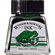 Winsor & Newton Drawing Ink 14ml Brilliant Green