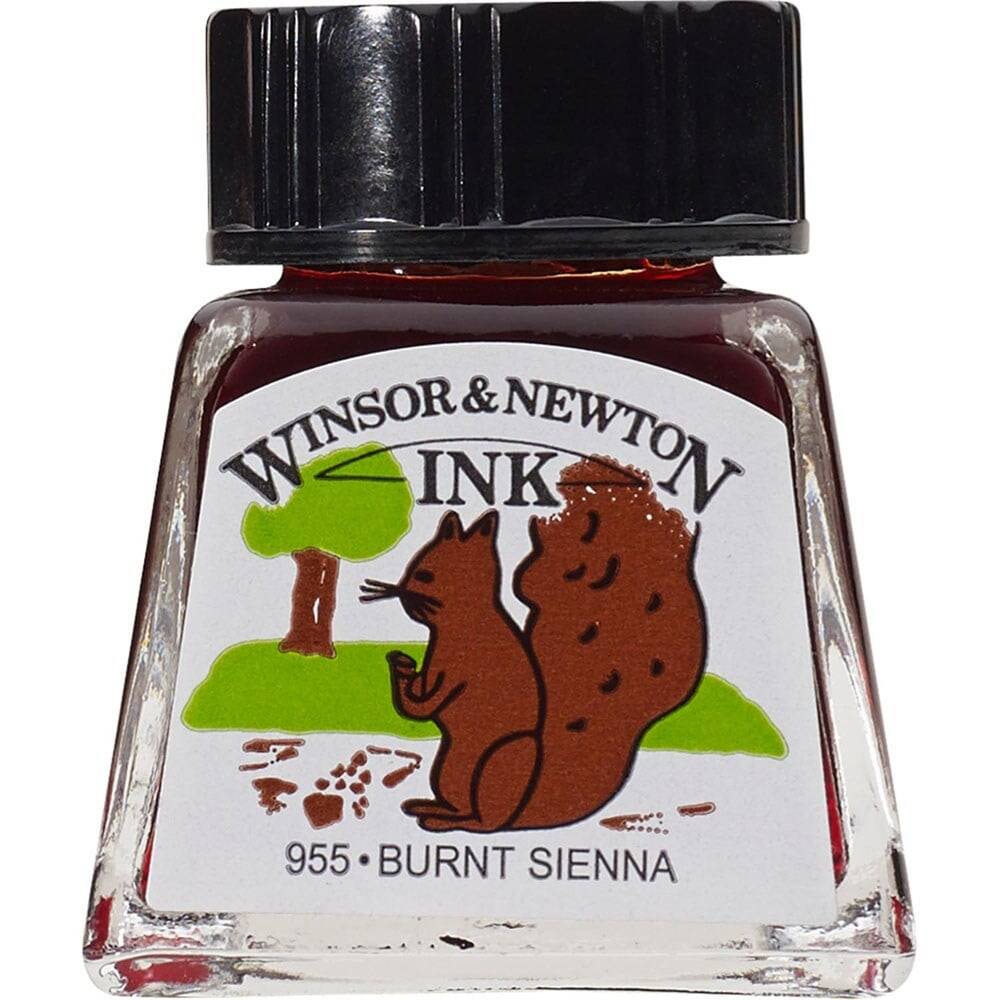 Winsor & Newton Çizim Mürekkebi 14ml Burnt Sienna