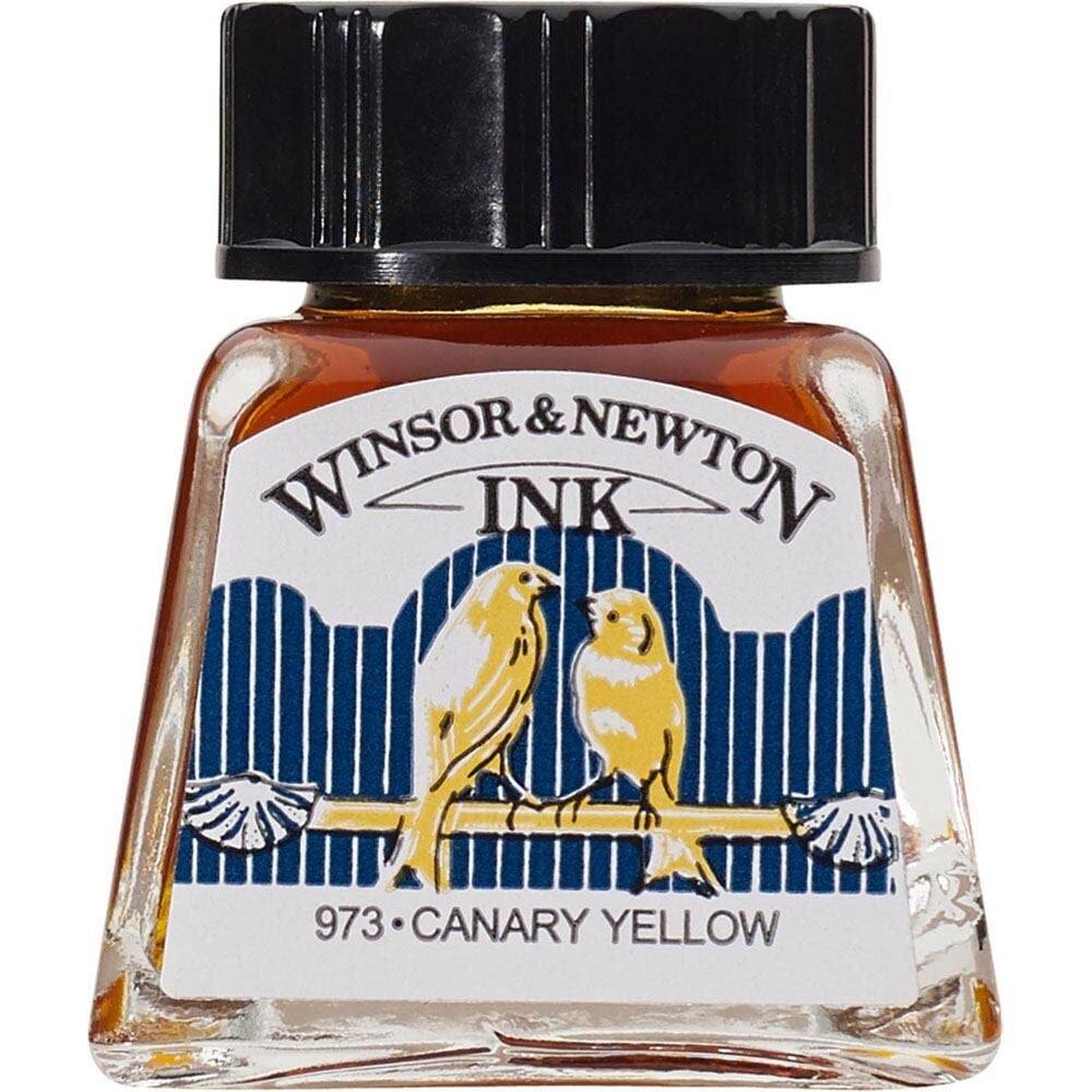 Winsor & Newton Çizim Mürekkebi 14ml Canary Yellow