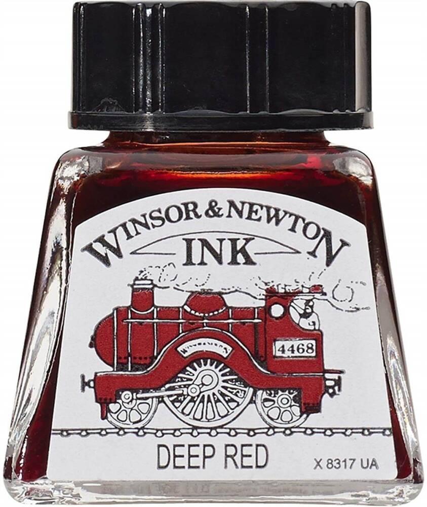 Winsor & Newton Çizim Mürekkebi 14ml Deep Red