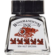 Winsor & Newton Drawing Ink 14ml Nut Brown
