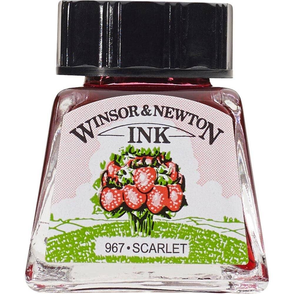 Winsor & Newton Çizim Mürekkebi 14ml Scarlet