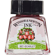 Winsor & Newton Drawing Ink 14ml Scarlet