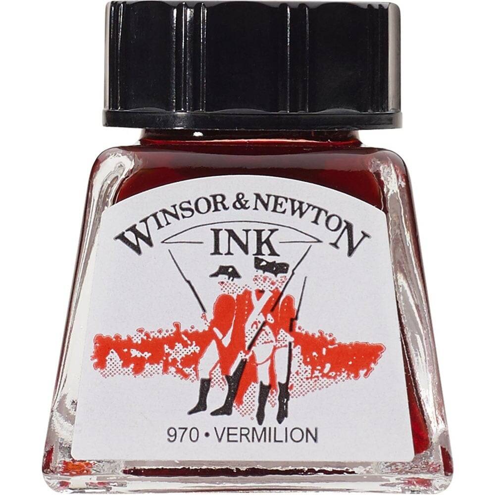 Winsor & Newton Çizim Mürekkebi 14ml Vermilion