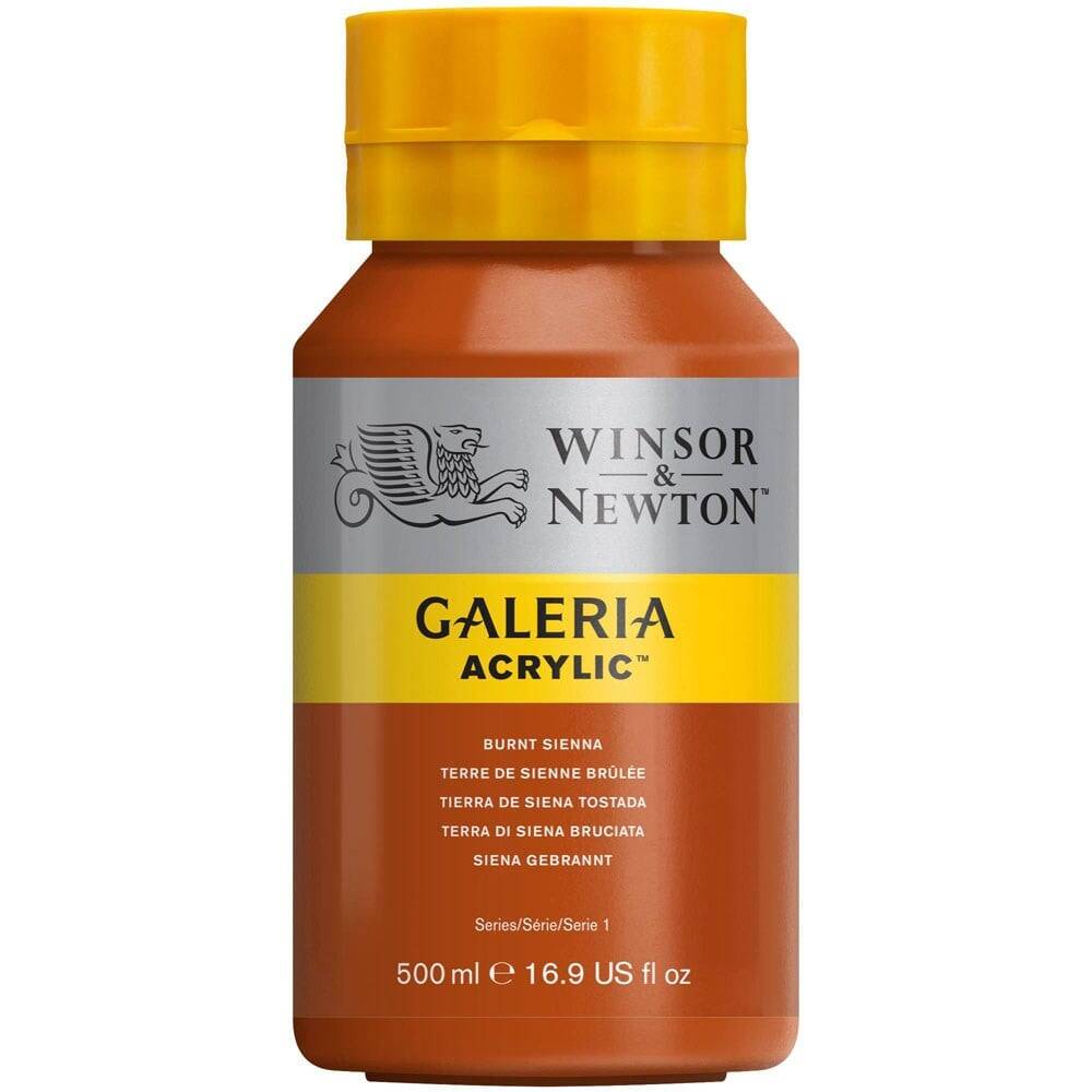 Winsor & Newton Galeria Acrylic 500ml Burnt Sienna 074