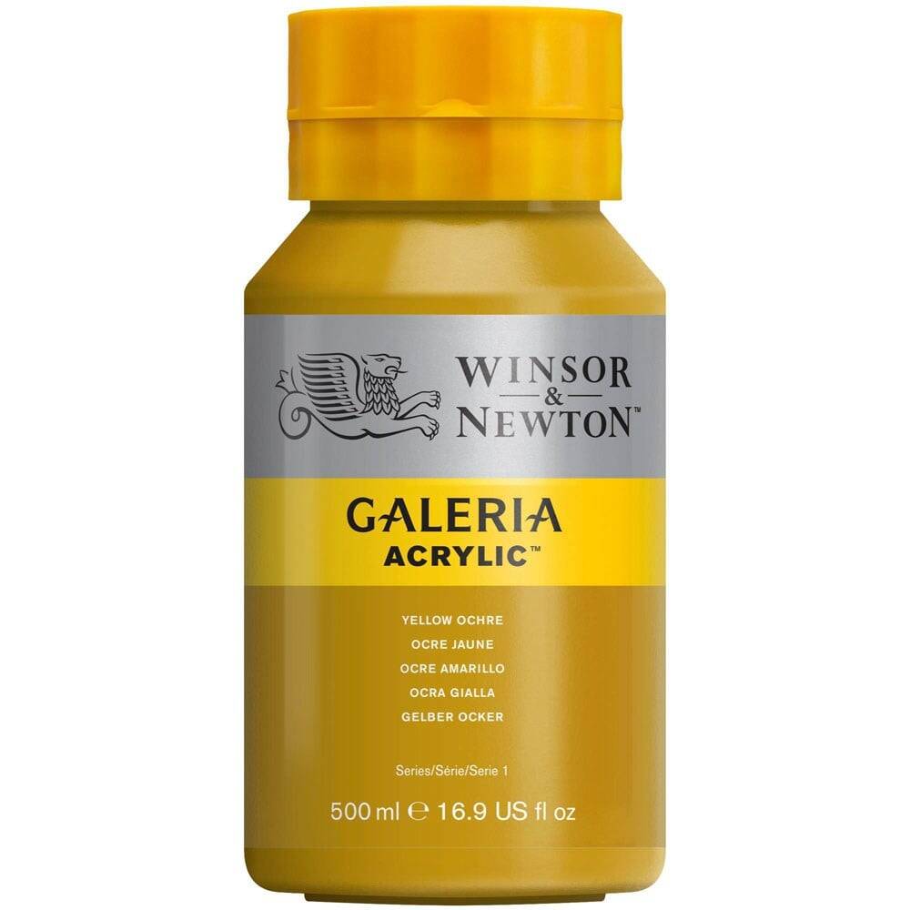 Winsor & Newton Galeria Acrylic 500ml Yellow Ochre 744