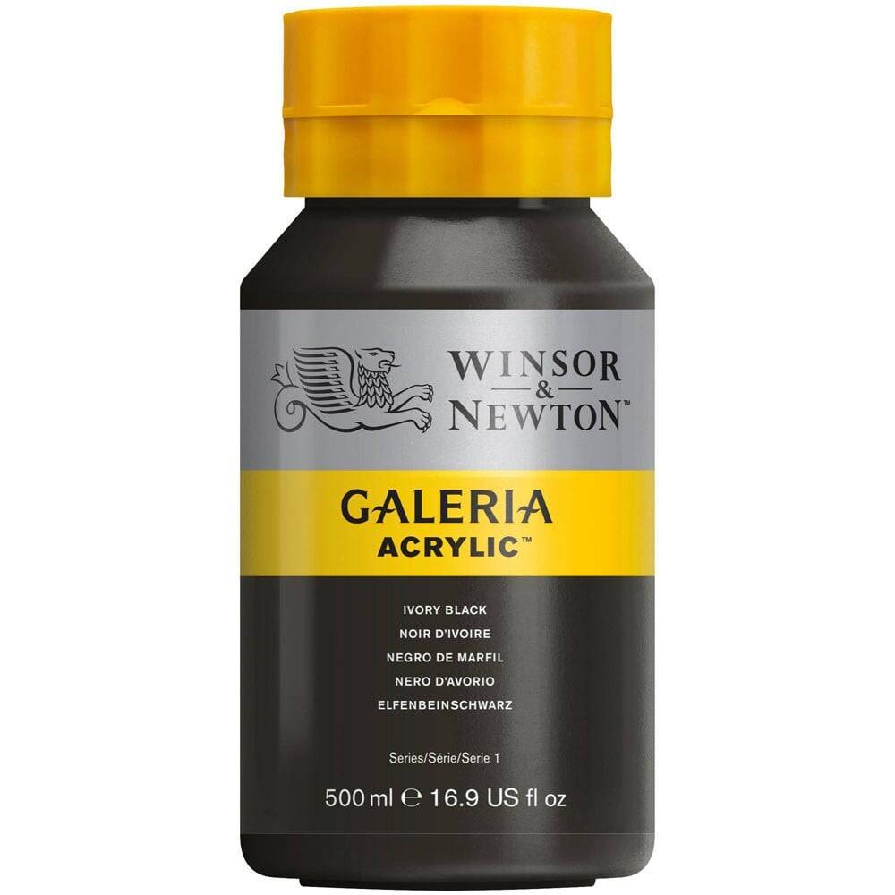 Winsor & Newton Galeria Akrilik 500 ml İvory Black 331