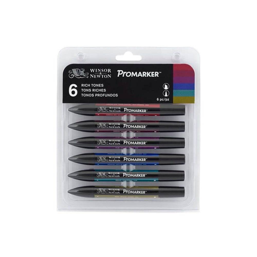 Winsor & Newton Promarker 6'lı Set Rich Tones