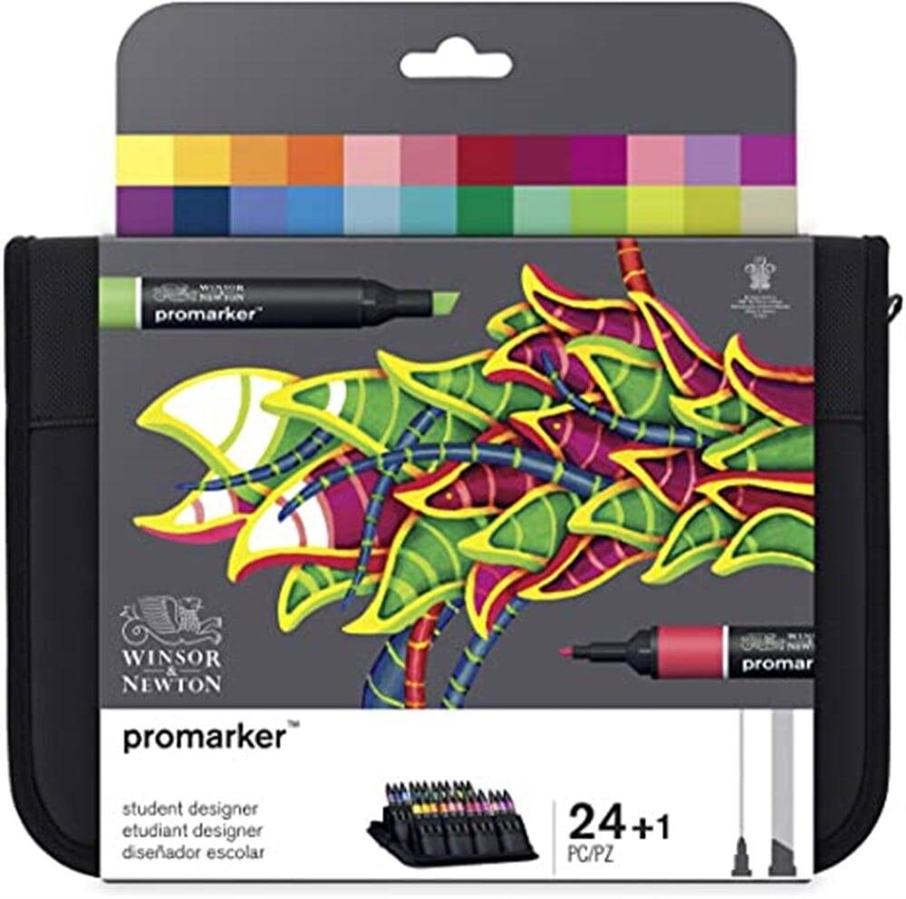 Winsor & Newton Promarker Bag Set 24 Colors
