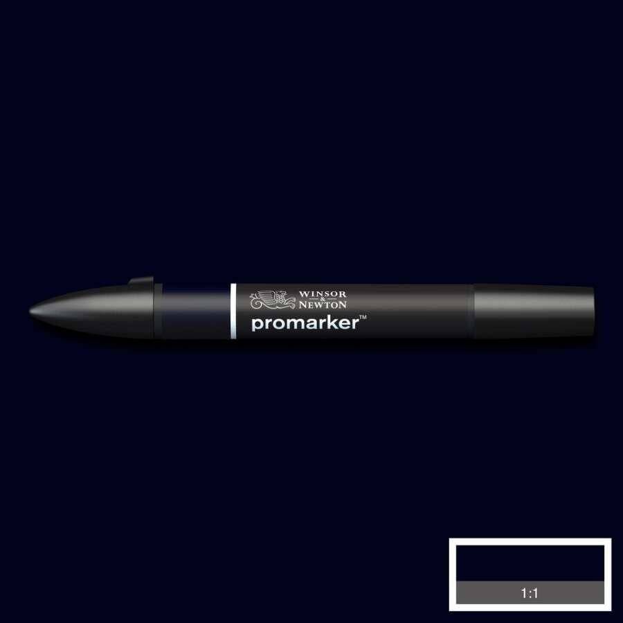 Winsor & Newton Promarker Graphic Pen Blue Black