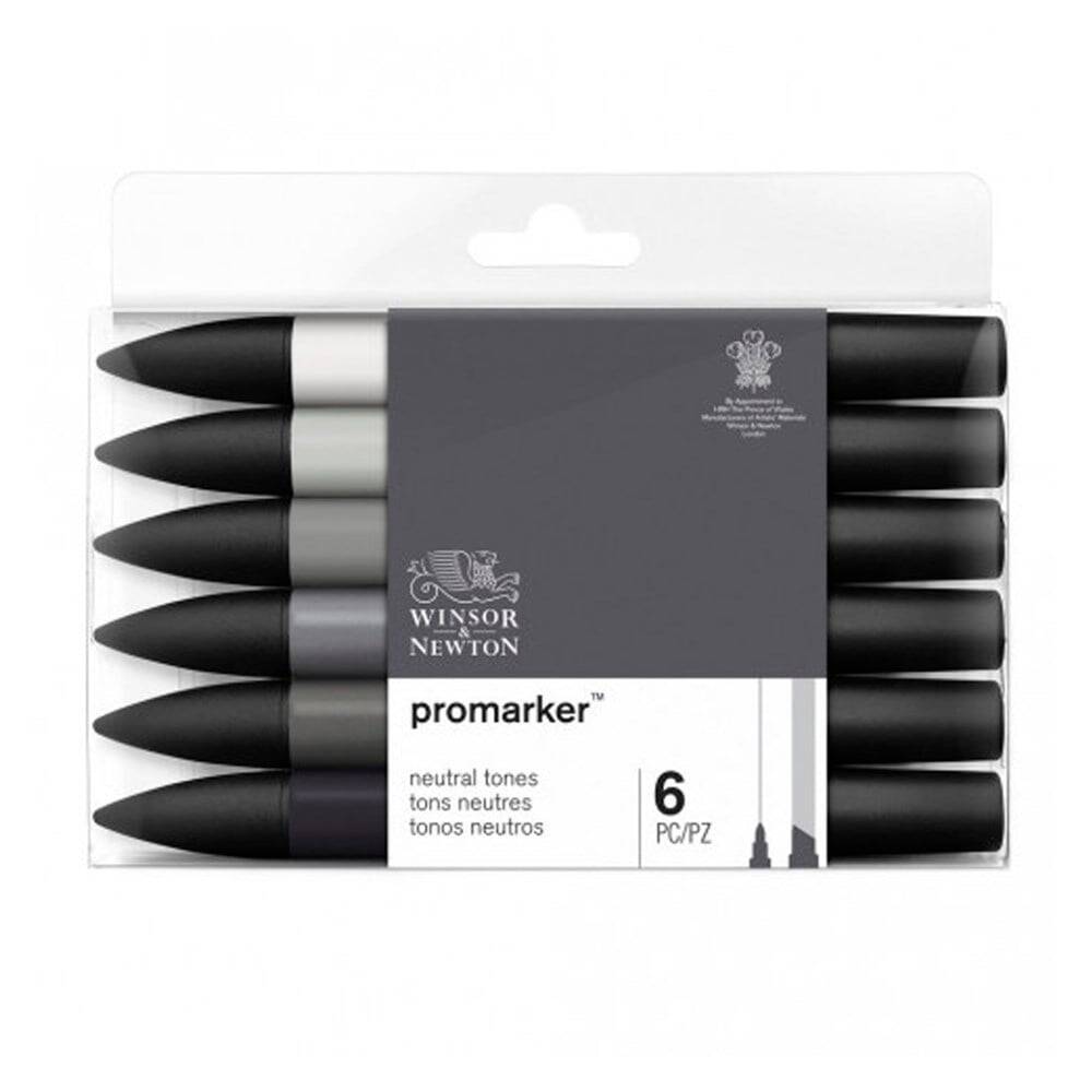 Winsor & Newton Promarker Neutral Tones 6 Colours