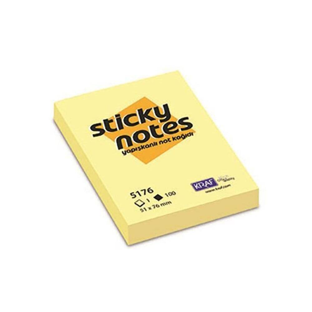 Sticky Note Paper 51X76 Yellow