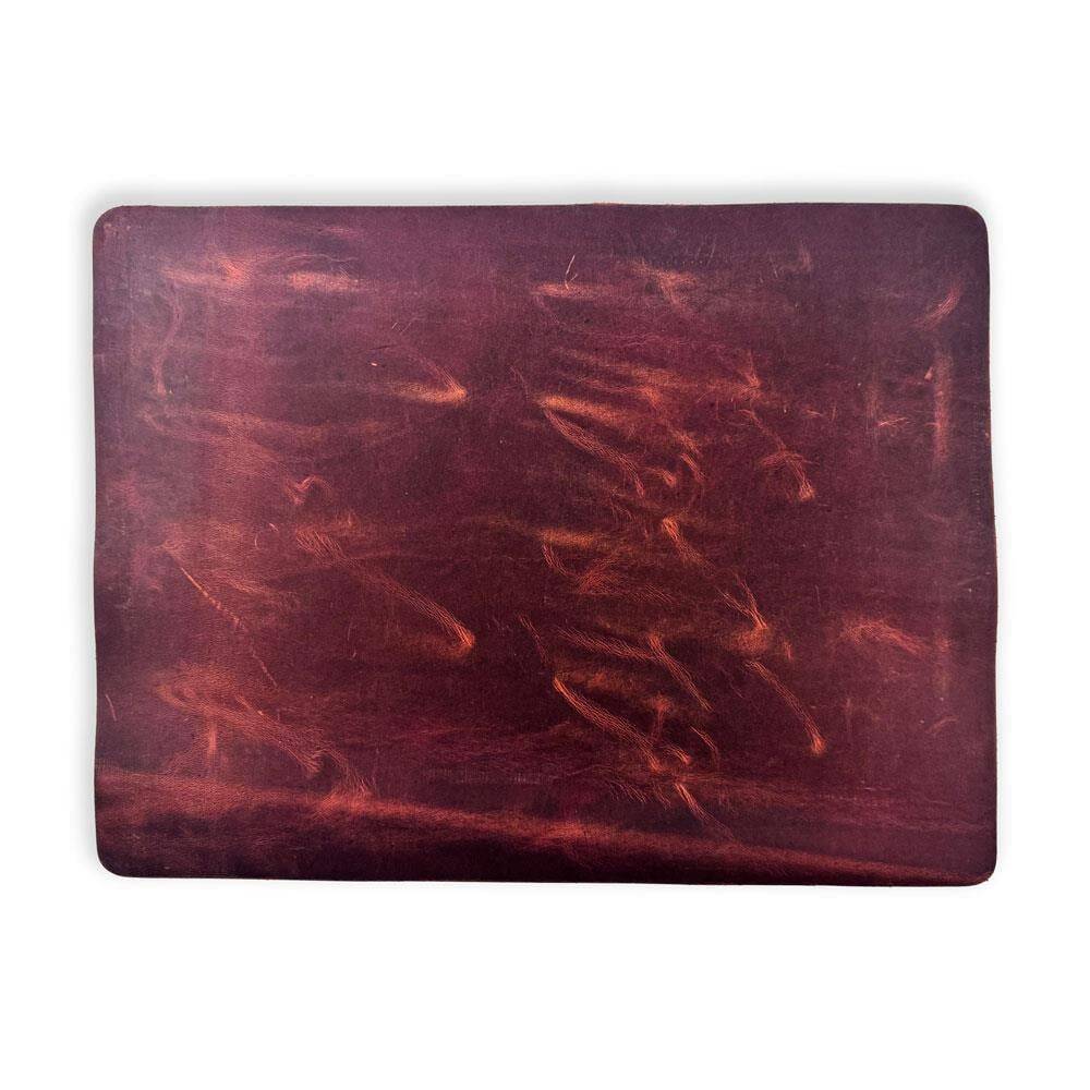 Crazy Leather Writing Pad 30x40 Claret Red