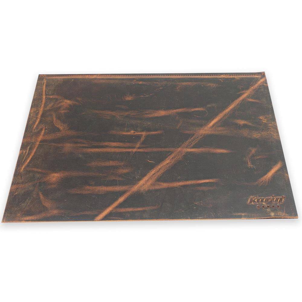 Writing Pad Hard Cover Crazy Leather 30x40 Dark Brown