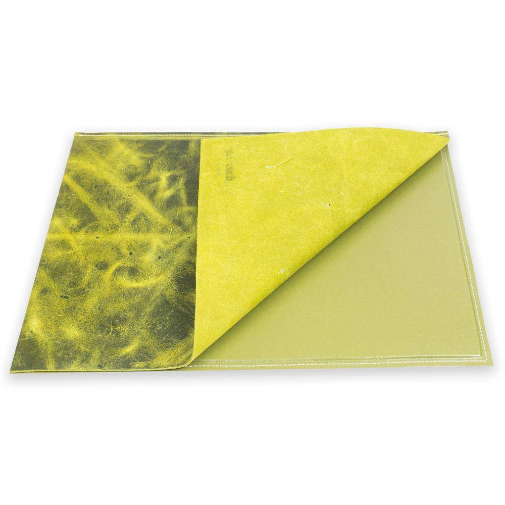 Writing Pad Hard Cover Crazy Leather 30x40 Lime Green