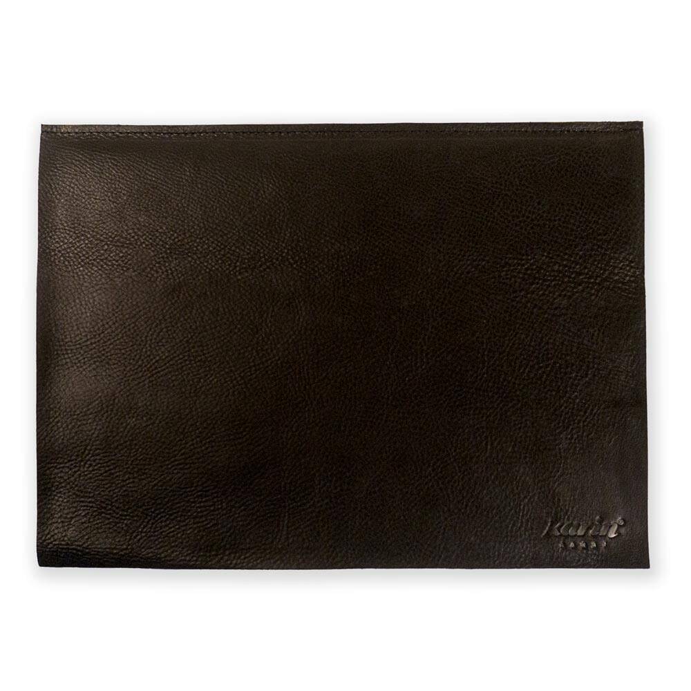 Writing Pad Hard Cover Crazy Leather 30x40 Black