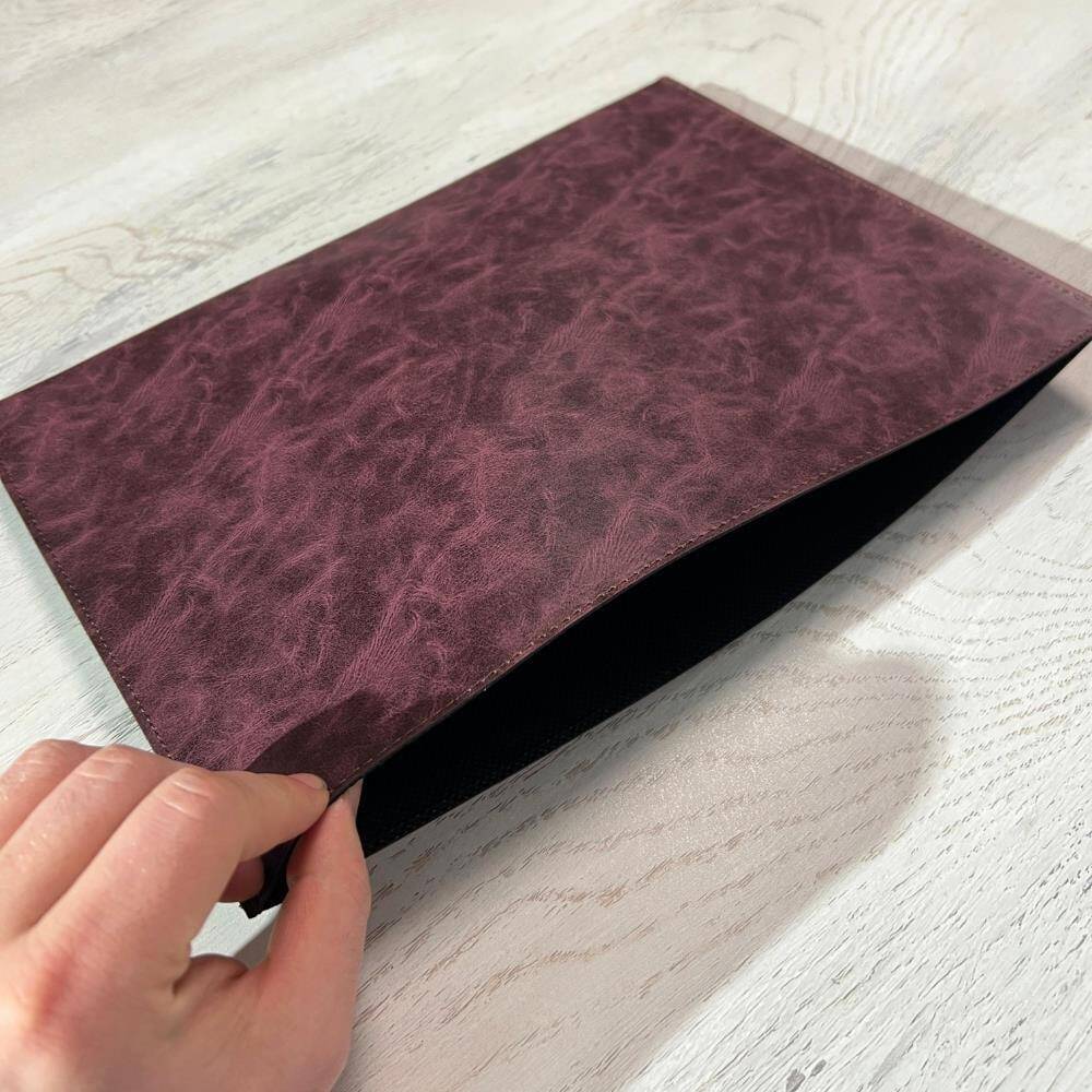 Imitation Leather Writing Pad Claret Red