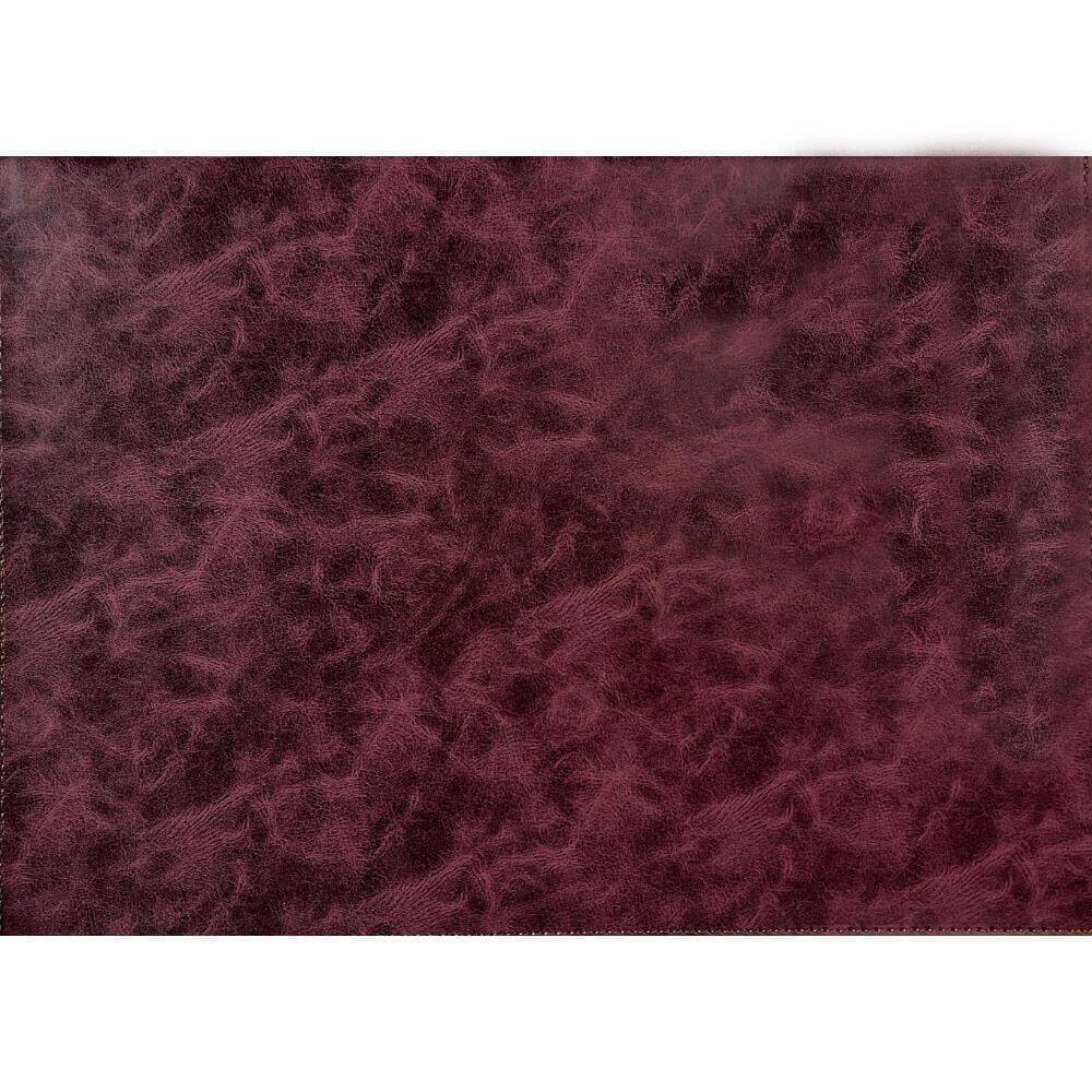 Imitation Leather Writing Pad Claret Red