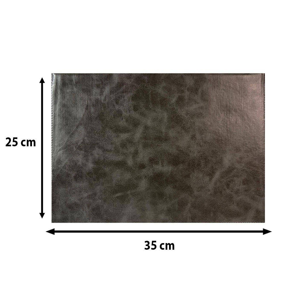 Writing Pad with Imitation Leather Insert, Gray