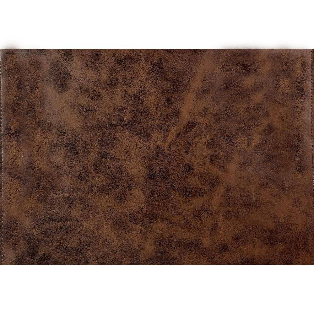 Writing Pad with Imitation Leather Insert, Dark Brown