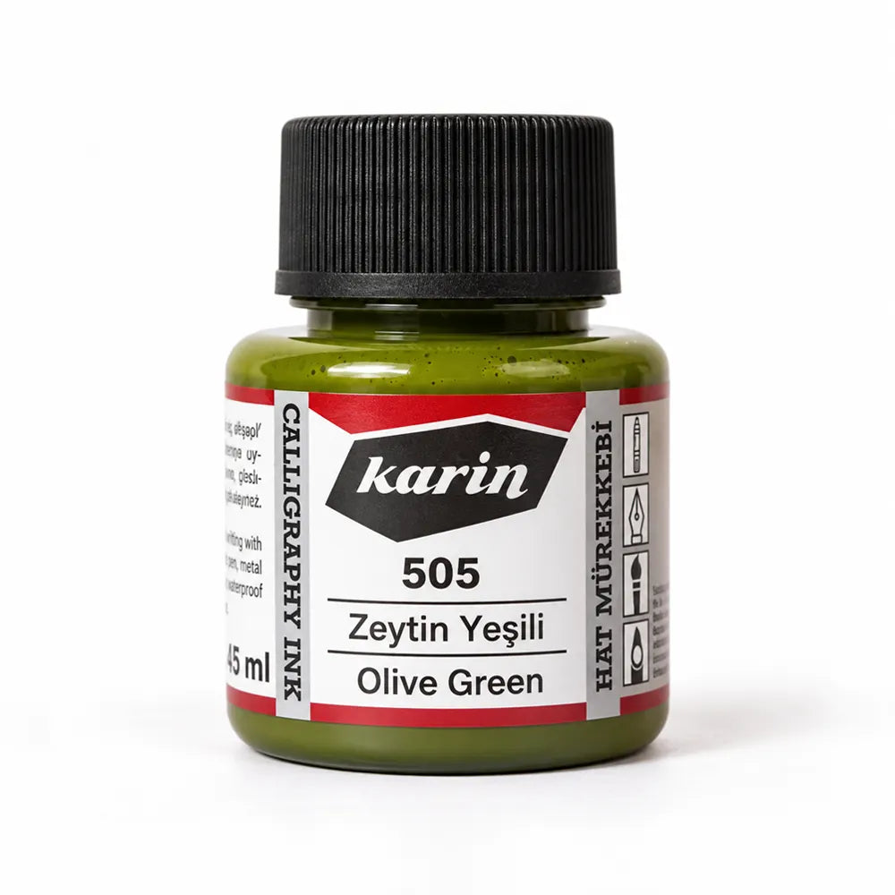 Karin Hat Mürekkebi 505 Zeytin Yeşili 45 ml