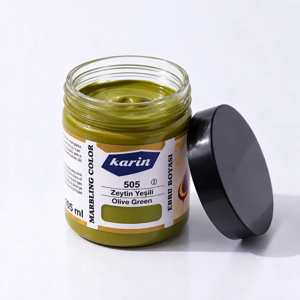 Karin Ebru Boyası 505 Zeytin Yeşili 105 ml