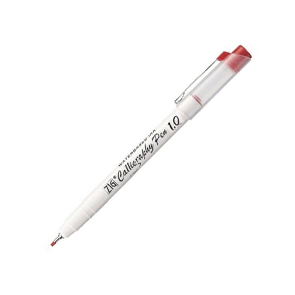 Zig Calligraphy Pen 1.0 mm Red