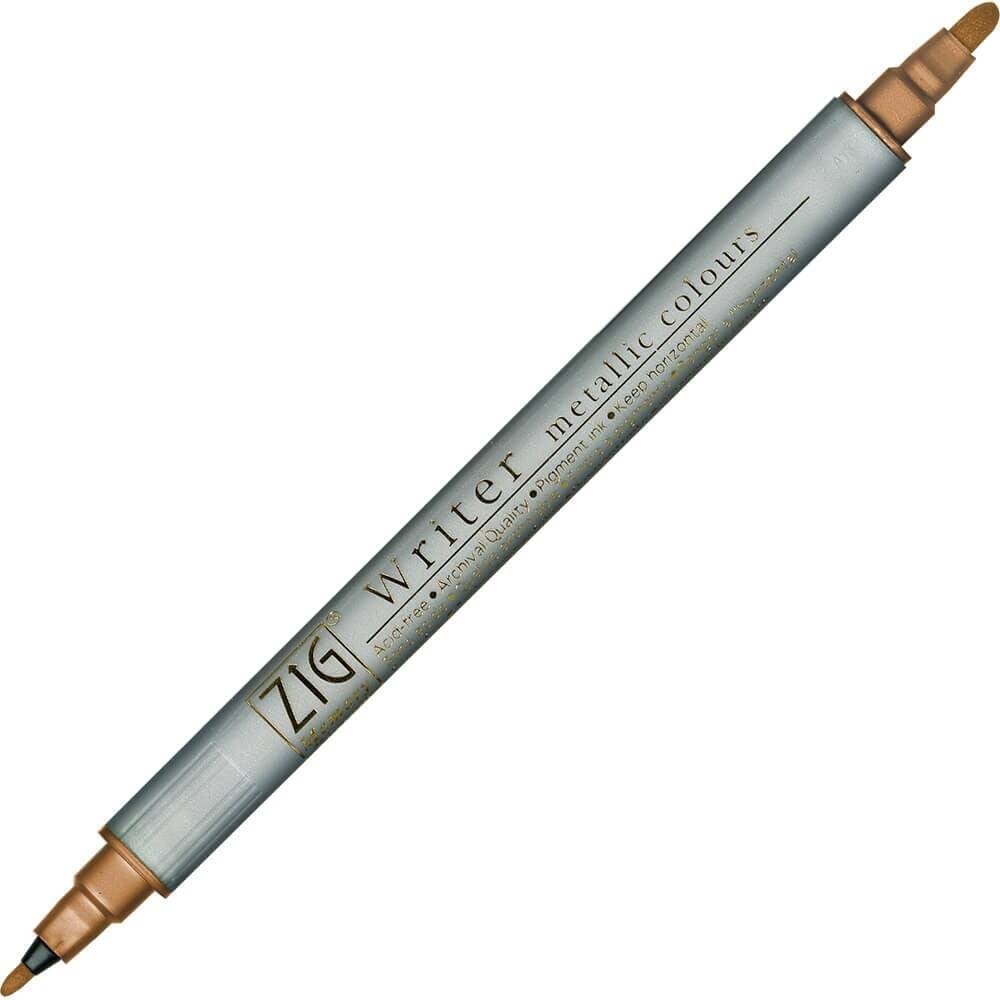 Zig Double-Ended Gilded Invitation Pen Ms-8000 Copper 123