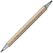Zig Çift Uçlu Yaldızlı Kaligrafi Kalemi 2 mm - 3.5 mm 102 Metallic Silver