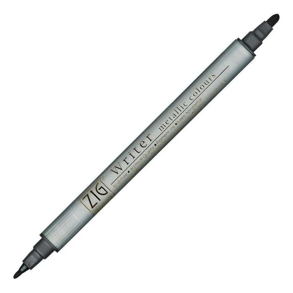 Zig Double-Ended Gilded Invitation and Calligraphy Pen MS-8000 Black 127