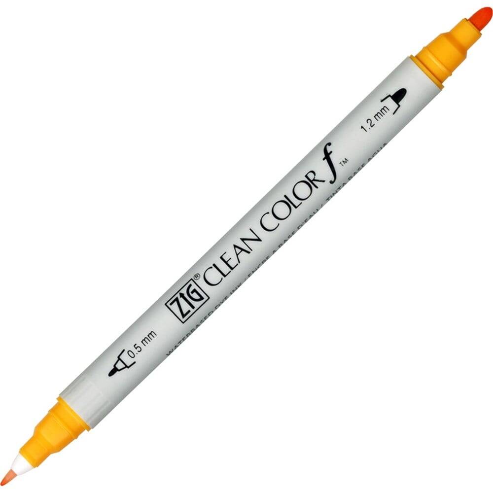 Zig Clean Color F Çift Uçlu Marker Kalem 052 Bright Yellow